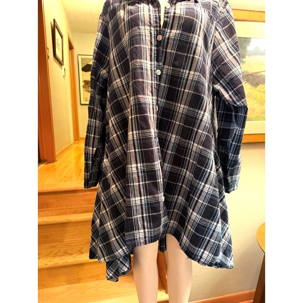 Extra large plaid button up flair shirt by Tulip - Picture 16 of 16